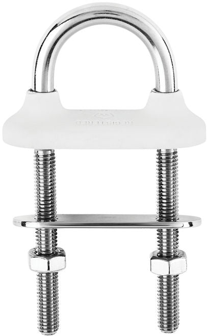 Watertight U-bolt - Dia 6 mm - Length: 90 mm - White -65432