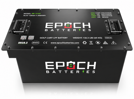 70.4V (72V) 105ah Golf Cart Battery Complete Kit - Lithium (LiFePO4)