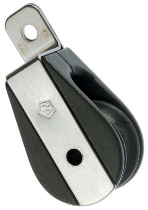 Single plain bearing block - Sheave 25 - Cheek block-61120