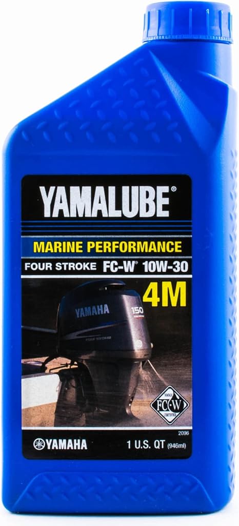 Yamalube 4M FC-W 10W-30 Outboard Engine Oil - 1 Quart