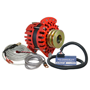 Balmar Alternator 3.15" Dual Foot Saddle Dual V Pulley Regulator & Temp Sensor - 170A Kit - 12V [XT-DF-170-DV-KIT]