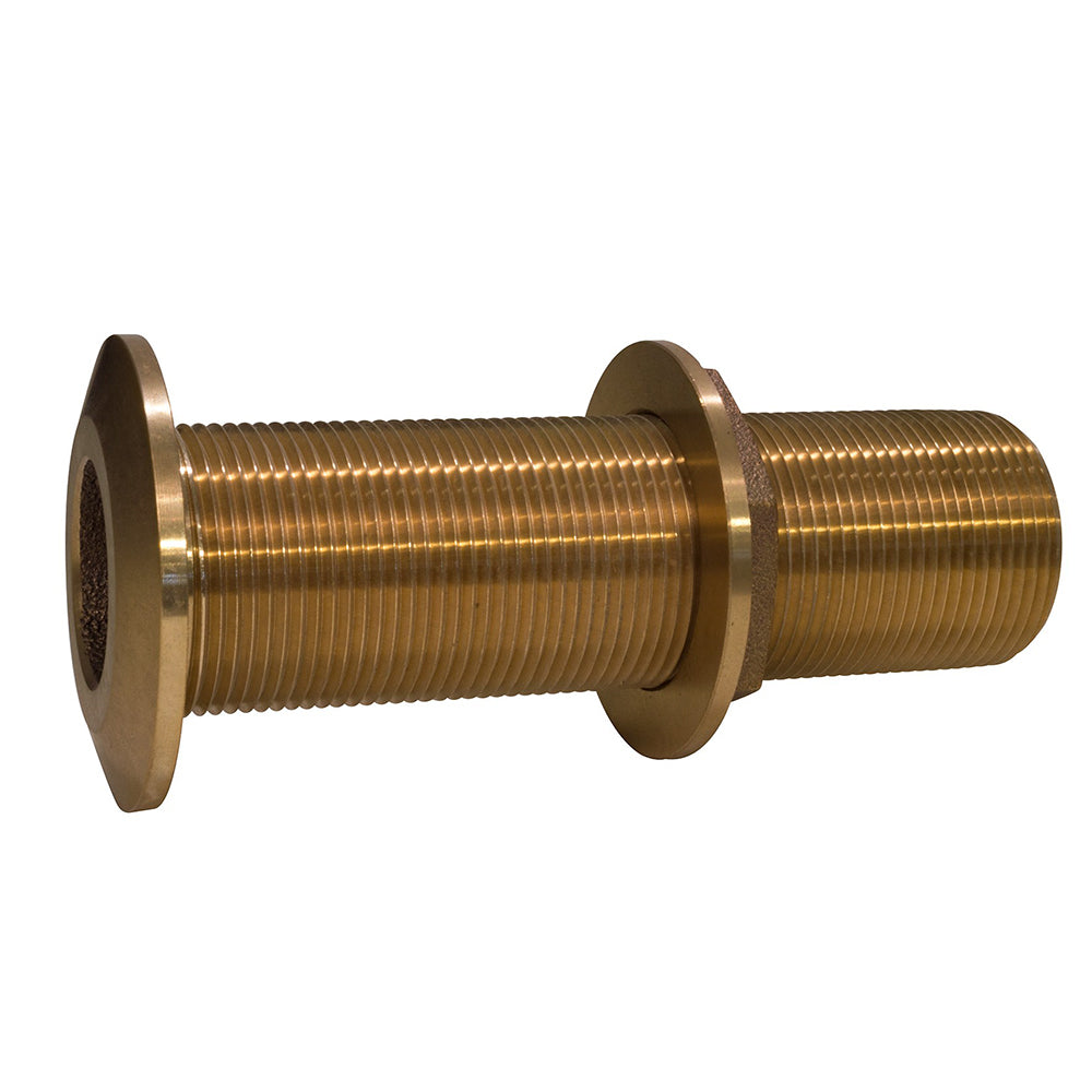 GROCO 2" Bronze Extra Long Thru-Hull Fitting w/Nut  [THXL-2000-W]