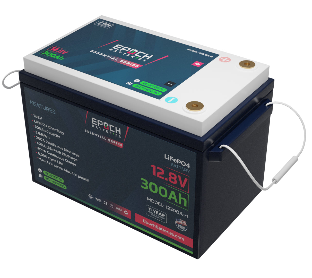 12V 300Ah Essential Series LiFePO4 Battery (3.84kWh) — image 5