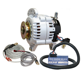 Balmar Alternator 100 AMP Kit 12V 3.15" Dual Foot Saddle Single Vee Pulley Regulator & Temp Sensor [60-YP-MC-100-SV]