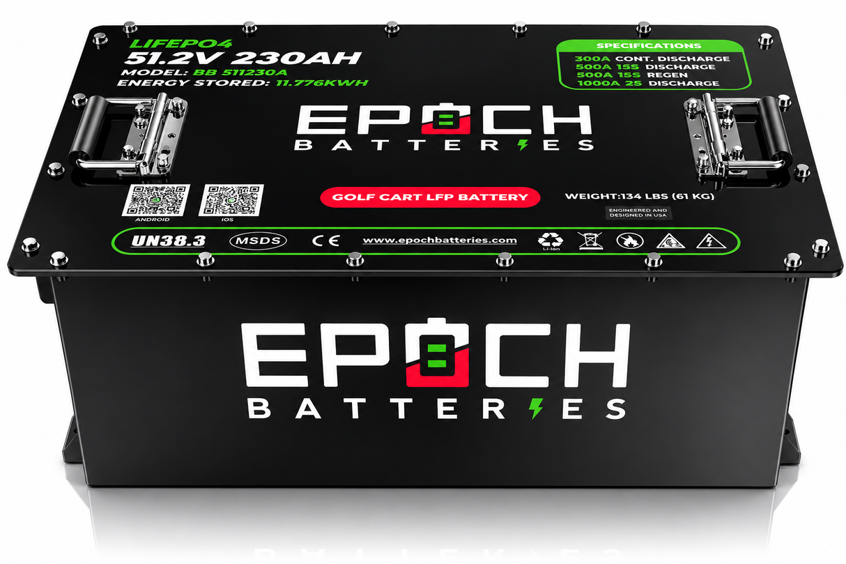 48V 230Ah Golf Cart Battery Complete Kit - Lithium (LiFePO4)