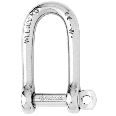 Wichard Self-Locking Long D Shackle - Diameter 8mm - 5/16