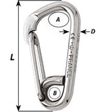 Wichard Asymmetric Carbine Hook - Length 170mm - 15/32" [2328W]