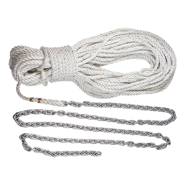 Lewmar Premium Anchor Rode 215'-15' of 1/4" Chain & 200' of 1/2" Rope w/Shackle [HM15HT200PX]