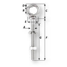 Wichard Eye Bolt - Diameter 5/32" - Length 4" [6493W]