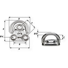 Wichard Folding Pad Eye - Diameter 5/16" [6605W]