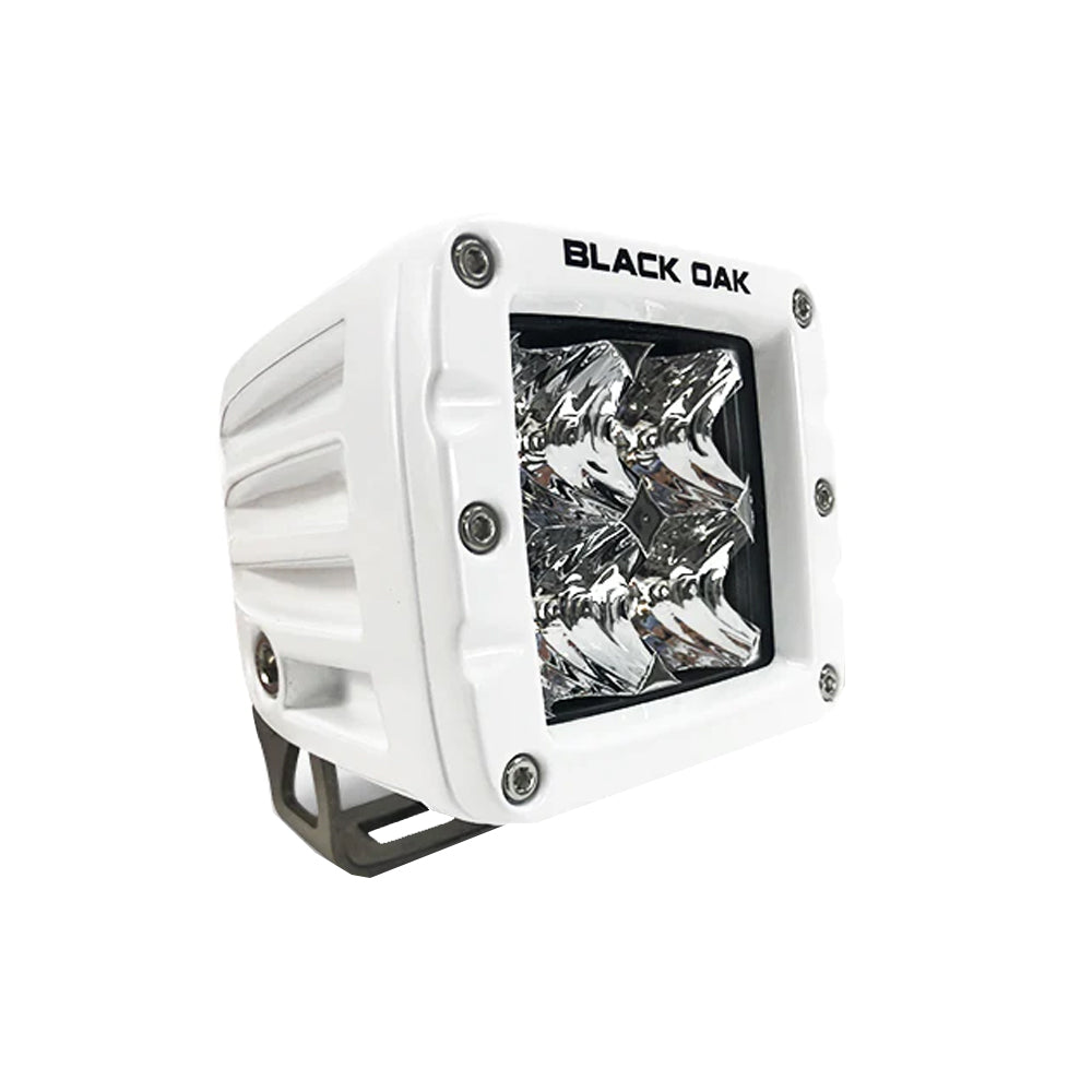 Black Oak 2FM-POD10CR 2" marine LED pod light, white housing
