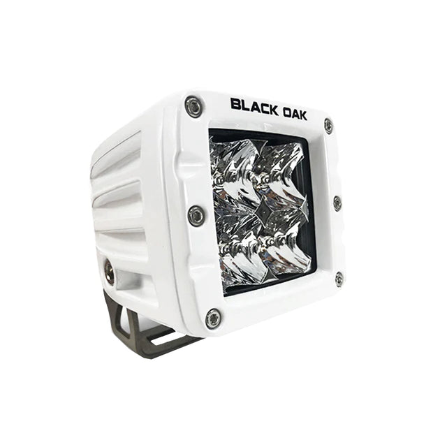 Black Oak 2FM-POD10CR 2" marine LED pod light, white housing
