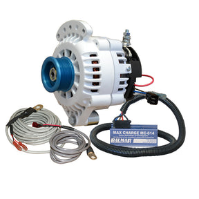 Balmar Alternator 100 AMP Kit 12V 1-2" Single Foot Spindle Mount J10 Pulley Regulator & Temp Sensor [621-VUP-MC-100-J10]