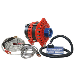 Balmar Alternator 250 AMP Kit 12V 3.15" Dual Foot Saddle J10 Pulley Regulator & Temp Sensor [XT-DF-250-J10-KIT]