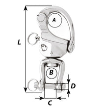 Wichard HR Snap Shackle With Clevis Pin Swivel - 120mm Length - 4-23/32" [2478W]