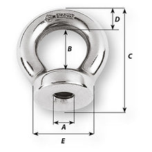 Wichard 12mm Eye Nut - Thread M12 x 175mm [6366W]