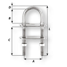 Wichard U-Bolt Pad Eye - 12mm Diameter - 15/32" - 130mm Length - 5-1/8" [6526W]