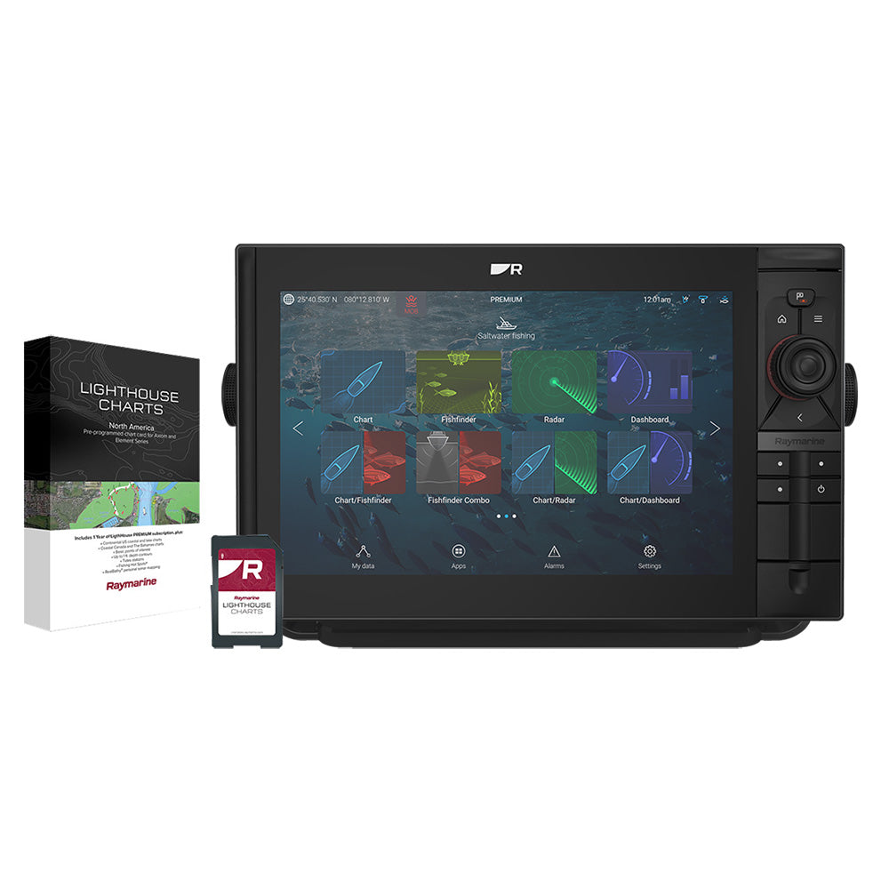 Raymarine Axiom 2 Pro 12 RVM Chartplotter/Fishfinder - Lighthouse North America Chart - No Transducer  [E70656-00-102]