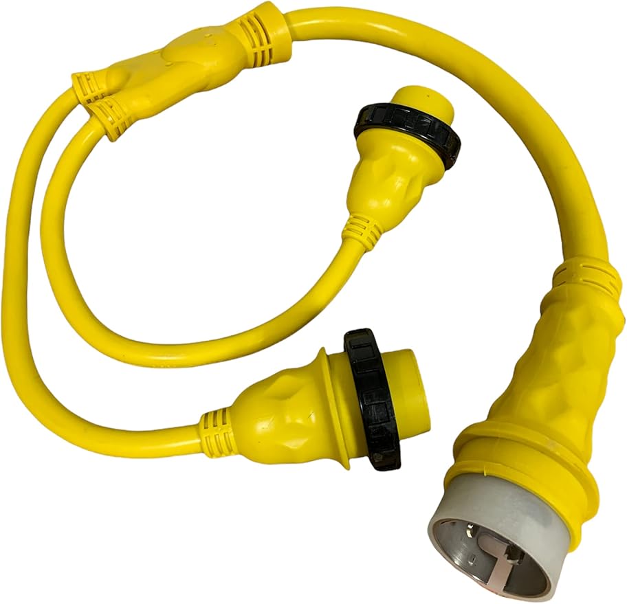 AMPUP- Y Splitter Boat Shore Power Adapter - 21523