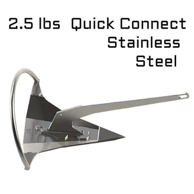 2.5 lbs Stainless Steel Mantus Dinghy Anchor