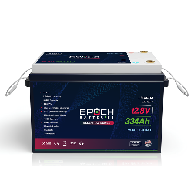 12V 334Ah Essential Series LiFePO4 Battery (4.28kWh)