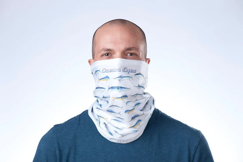 Ocean Eyes Mug Mask - Offshore Fish Pattern