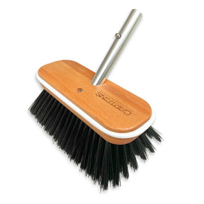 Captains Preferred Hard Bristle Boat Brush Head 9 inch Black