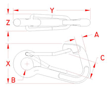 Asymmetrical Wire Lever Harness Clip 5/16