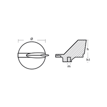 01124Yamaha - Series Trim tab anodes
