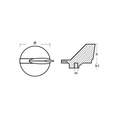 01124Yamaha - Series Trim tab anodes