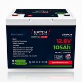 12V 105Ah Essential Series LiFePO4 Battery (1.34kWh)