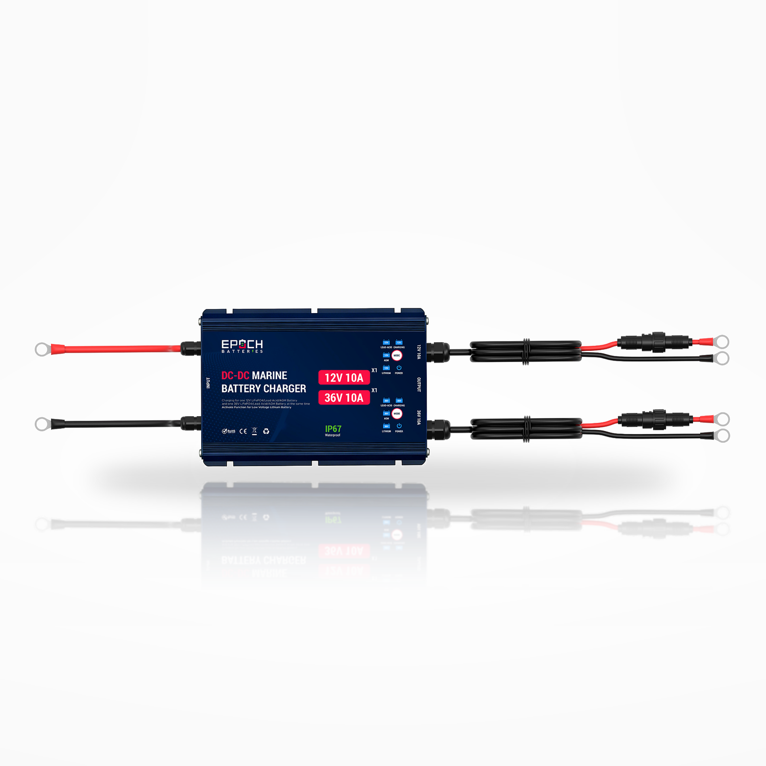 Dual-Output 12V/36V Marine DC-DC Charger | Charge on the Run — image 2