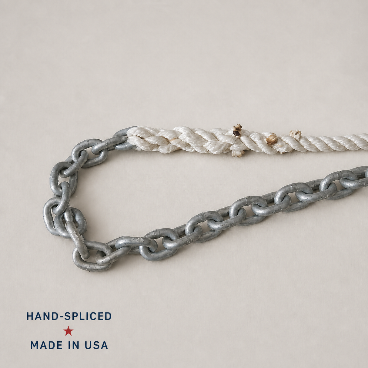 1/2" 3-Strand Nylon Anchor Rode with 1/4" G4 Galvanized Chain