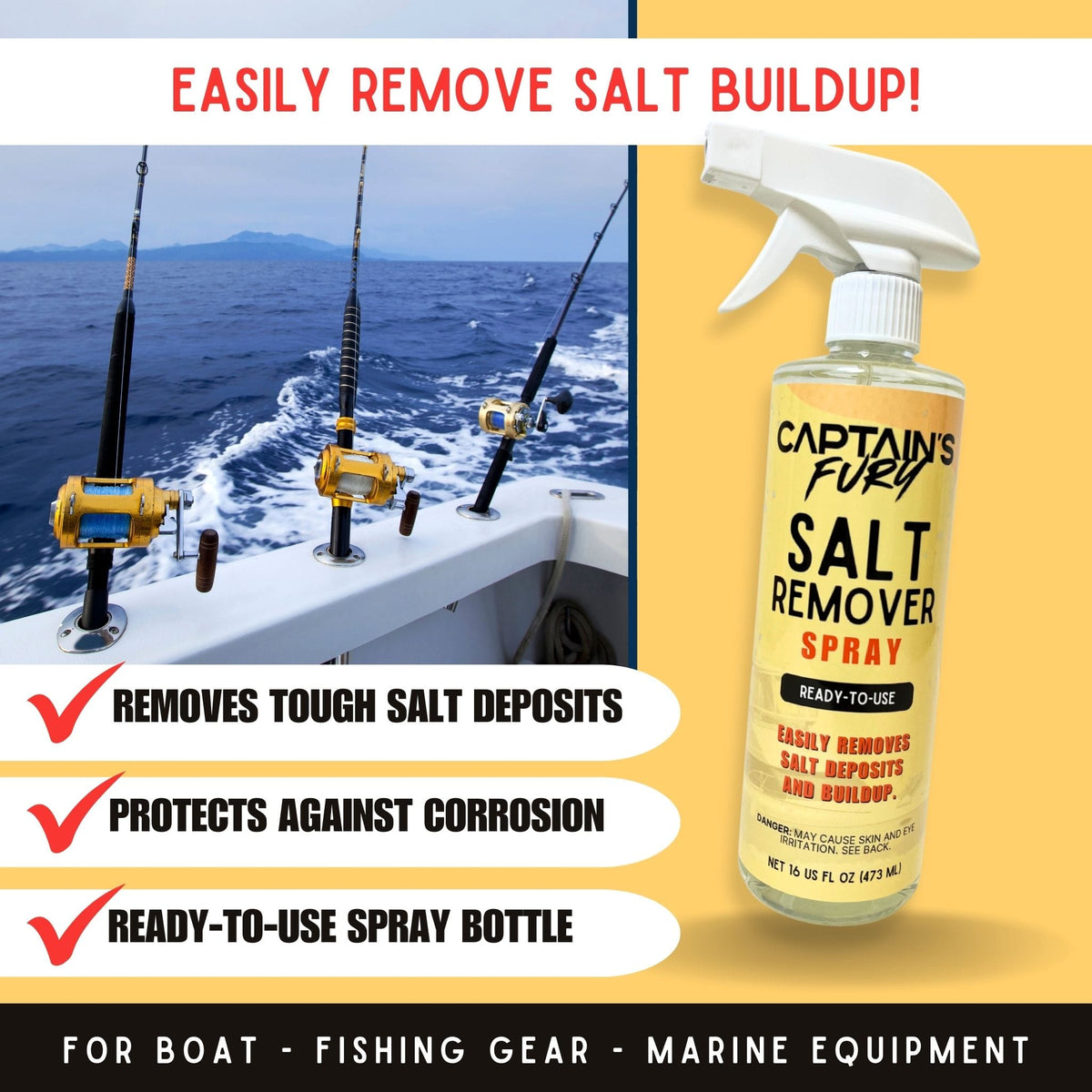 Salt remover spray features
