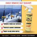 Salt remover spray features