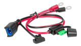Victron M8 eyelet connector (with 30A ATO fuse) - open