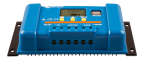 Victron BlueSolar PWM-LCD&USB 12/24V-5A - front-angle