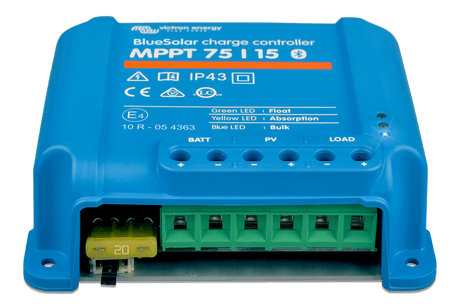 Victron BlueSolar MPPT Charge Controller - 75V - 15AMP - front