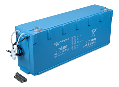 Victron LiFePO4 Battery 51.2V/100Ah NG - right-with mounting2