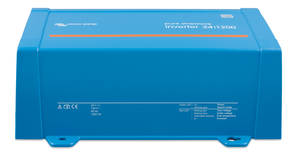 Victron Inverter 24/1200 120V VE.Direct Nema 5-15R - front