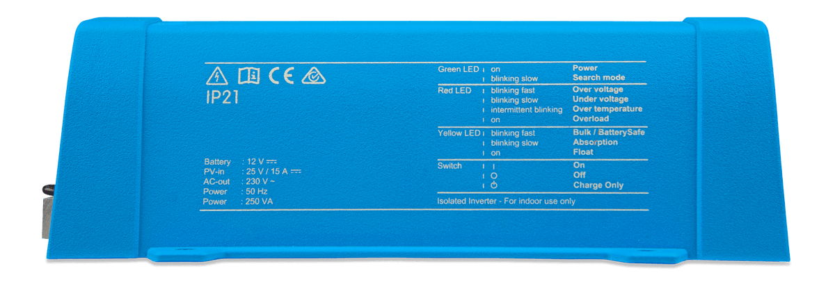 Victron Sun Inverter 12/250-15 IEC - side