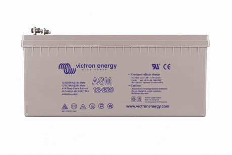 Victron 12V/220Ah Gel Deep Cycle Battery - front