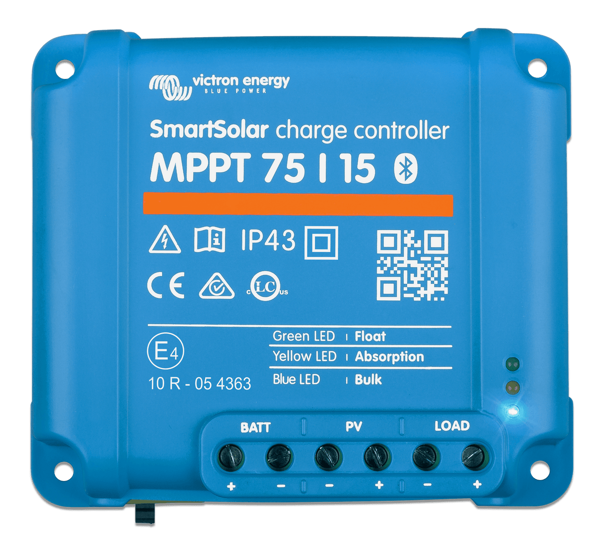 Victron SmartSolar MPPT Charge Controller - 75V - 15AMP - top