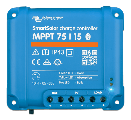Victron SmartSolar MPPT Charge Controller - 75V - 15AMP - top