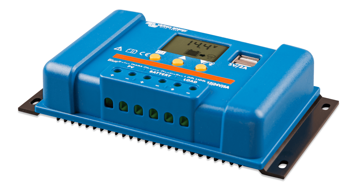 Victron BlueSolar PWM-LCD&USB 12/24V-5A - left