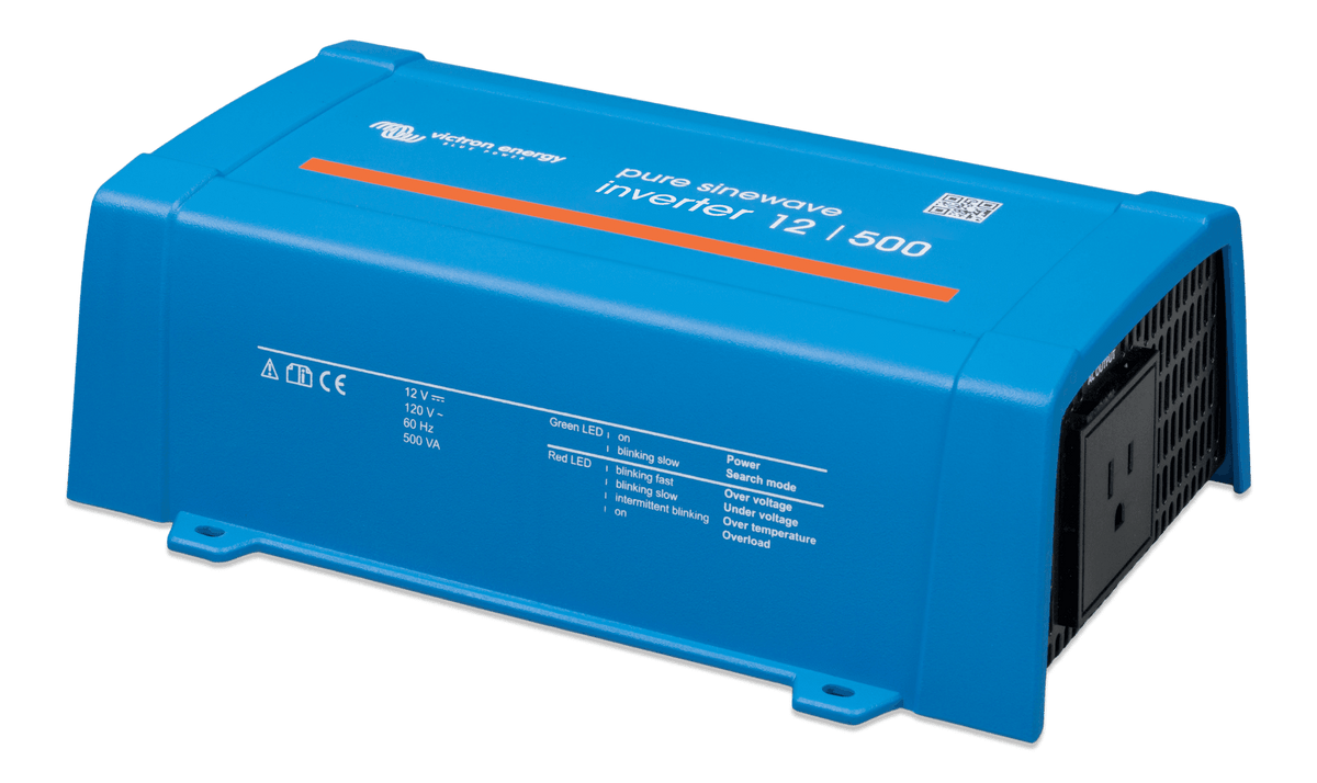 Victron Inverter 12/500 120V VE.Direct Nema 5-15R - left