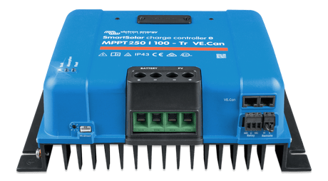Victron SmartSolar MPPT VE CAN 250V-100A w/VE.CAN Port - front-angle