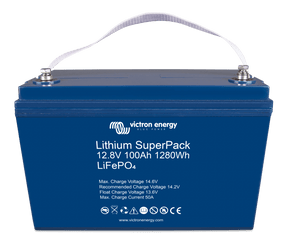 Victron Lithium SuperPack 12.8V/100Ah-a (M8) - front-angle