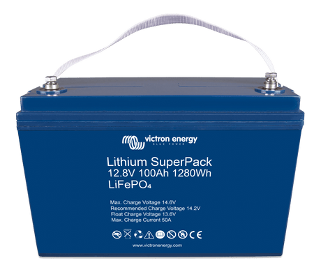Victron Lithium SuperPack 12.8V/100Ah-a (M8) - front-angle