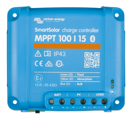 Victron SmartSolar MPPT Charge Controller - 100V - 15AMP - top